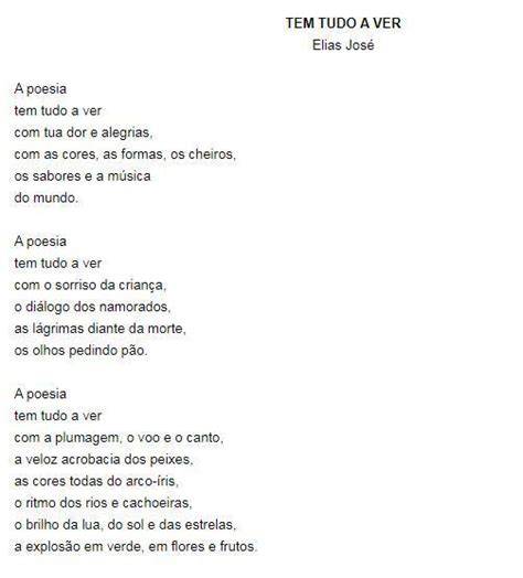 Leia O Poema Abaixo E Responda De Quantos Versos E Estrofes Composto