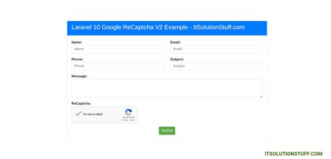 How To Use Google ReCaptcha V2 In Laravel 10 ItSolutionStuff