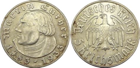 Deutschland Drittes Reich Reichsmark F Zum Geburtstag Von