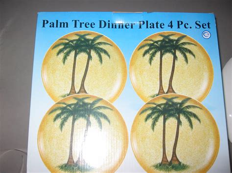 Palm Tree Dinner Plate Set