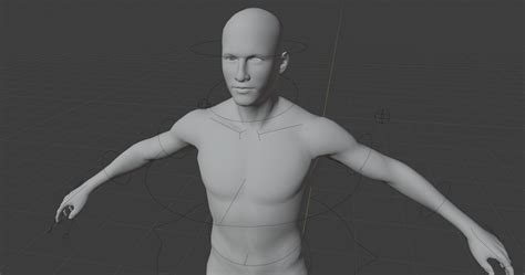 Artstation Male Base Mesh Rigged 74k Faces Obj Dae Fbx X3d Blend