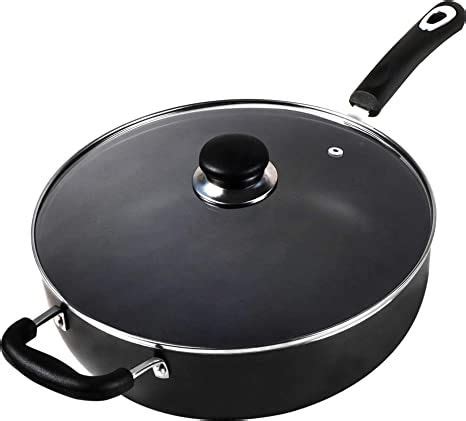 Utopia Kitchen 11 Inch Nonstick Skillet - Deep Frying Pan - 4.6 Quart ...