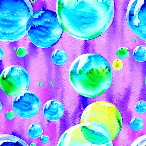 Watercolor Bubbles Graphic · Creative Fabrica