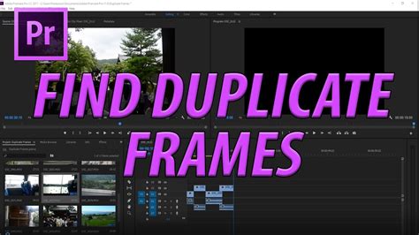 How To Find Duplicate Footage In Adobe Premiere Pro Cc Youtube