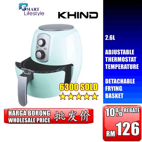 Khind Air Fryer ARF26 CAF S3501TX LKAF 1001X Shopee Malaysia