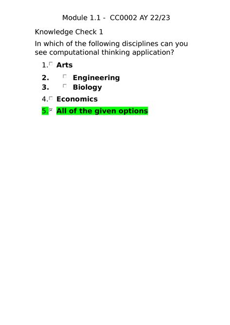 Cc Module Lams Answers Knowledge Check In Which Of The