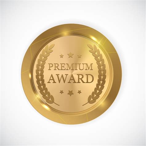 Premium Vector Premium Award Gold Medal