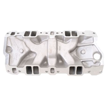 Intake Inlet Manifold Dual Plane Performer Rpm Chevy Small Block 350 Satin Sbc Square Bore