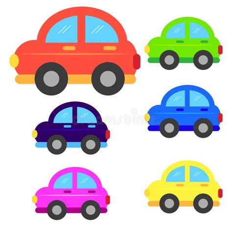 Car Cartoon or Car Clipart Cartoon Isolated on White Background Stock Vector - Illustration of ...