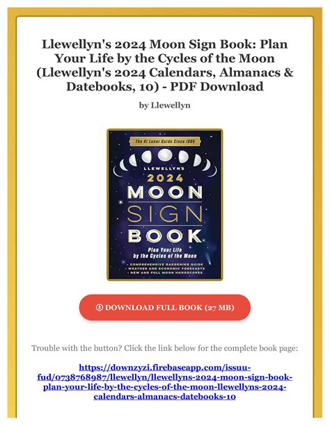 Pdf Llewellyn S Moon Sign Book Plan Your Life By The Cycles Of