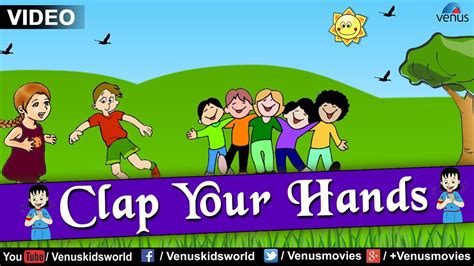 Clap Your Hands Popular Nursery Rhyme Children Songs Youtube