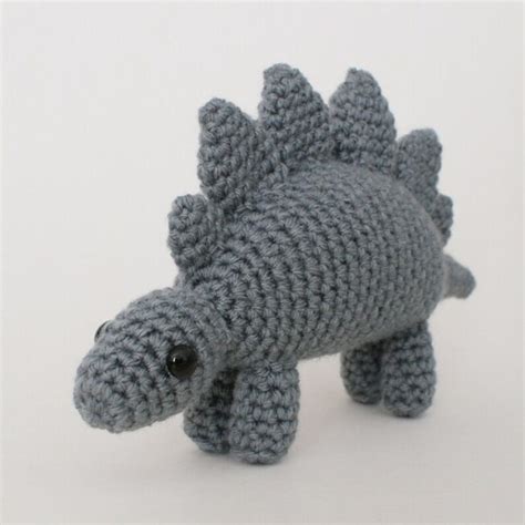 Stegosaurus Amigurumi Dinosaur Crochet Pattern Digital Pdf Etsy