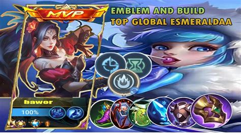 NEW REVAMP EMBLEM AND BUILD ESMERALDA BEST BUILD AND EMBLEM TOP