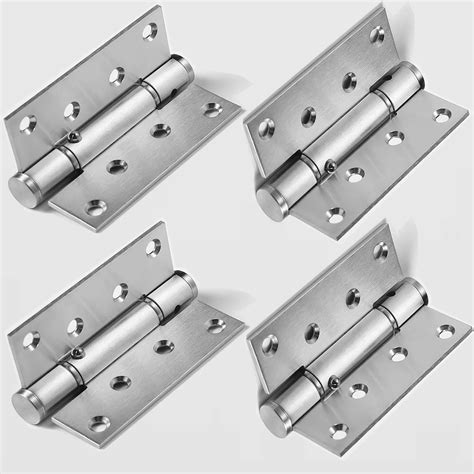 Self Closing Door Hinges 2 Pack Heavy Duty Spring Loaded Hinges 4 Inch