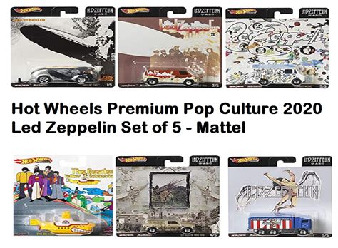 Hot Wheels Premium Pop Culture Led Zeppelin Set Of Mattel