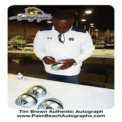 Tim Brown – Palm Beach Autographs LLC