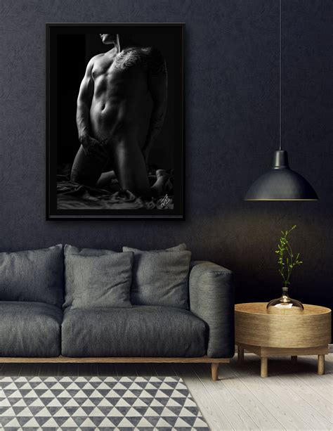 Exposed Fine Art Male Nude Male Boudoir Fine Art Naked Male Figure Gay Artwork Lustre