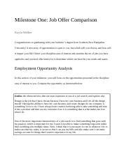 MAT 125 Milestone One Template 1 Docx Milestone One Job Offer