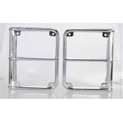 Chrome Jeep Wrangler JK Tail Light Guards MJs Trading NZ One Stop