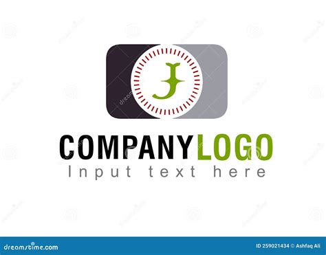 Letter J Logo Design Your Text Here Stock Illustration Illustration