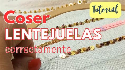 C Mo Coser Lentejuelas Correctamente Youtube