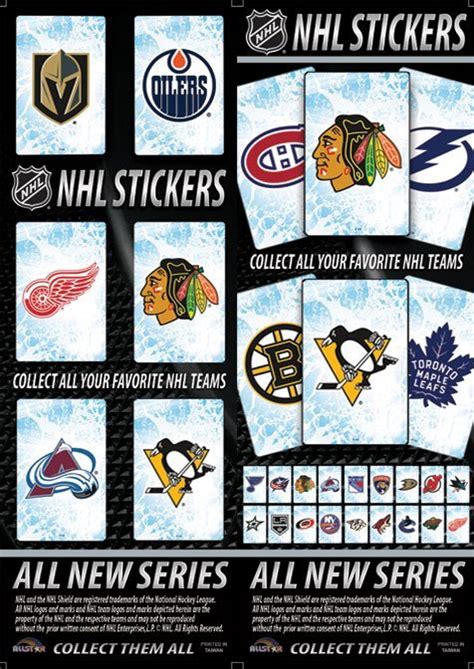 Display for NHL Stickers - All Star Vending