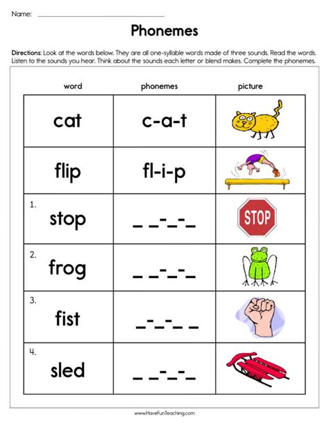 Phonics Worksheets Have Fun Teaching