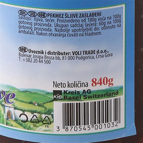 Pekmez Od Ljiva G Vitaminka Voli Ecommerce