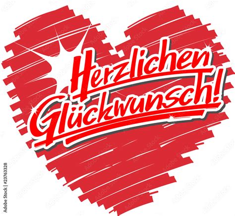 Herzlichen Glueckwunsch Hs Stock Vector Adobe Stock