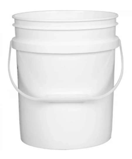 White Pail Bucket With Lid Everyday Supplies