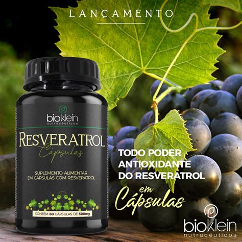 Resveratrol 165mg 60 Cápsulas Bioklein é na STX