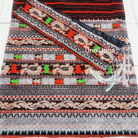 Jual Tapis Antik Nan Cantik Bordir 3 Tingkat Kain Tenun Songket Etnik