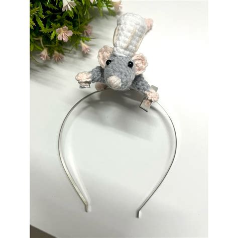 Kẹp Tócbờm Tóc Chuột đầu Bếp Len Handmade ảnh Thật 1000 Shopee