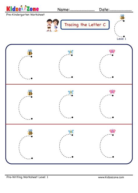 Find The Letter C Worksheets Letter Recognition Activitiy For