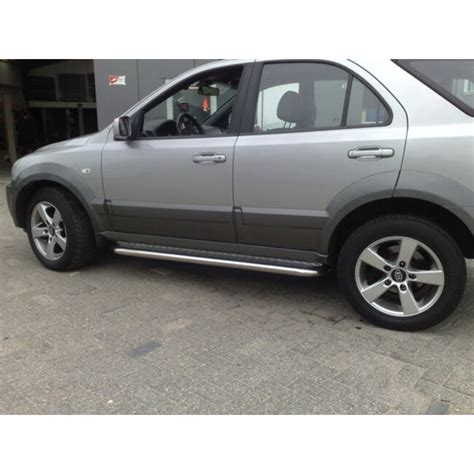 Kia Sorento 2003 2010 Sidebars Met Aluminium Treeplank Best Carstyling