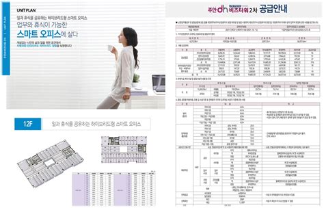 층별안내도 및 Iso 주안 Dh비즈타워 2차