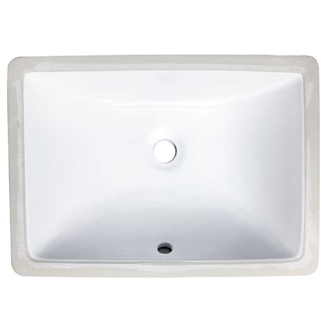 Zeek 16x11 Undermount Small Bathroom Sink Ceramic With Overflow 16