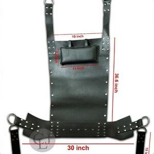 New Brand Genuine Heavy Duty Leather Sex Swing Sling Adult Play Room