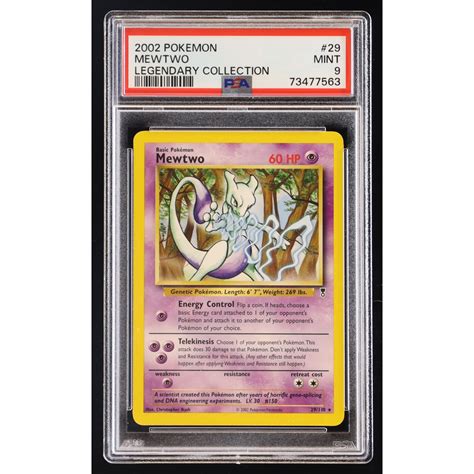 Mewtwo 2002 Pokemon Legendary Collection #29 (PSA 9) | Pristine Auction