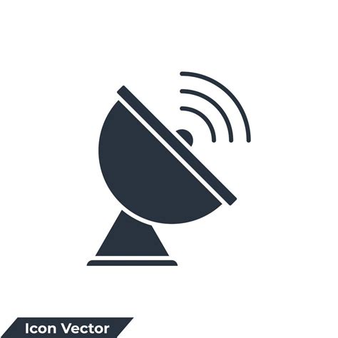 Satellite Icon Logo Vector Illustration Antenna Symbol Template For