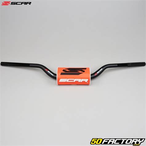 Guidon Mm Scar O Rc Noir Avec Mousse Orange Pi Ce Moto