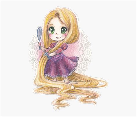 Baby Princess Rapunzel Drawing, HD Png Download , Transparent Png Image ...