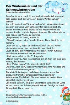 Der Wintermaler Und Der Schneewintertraum Elkes Kindergeschichten