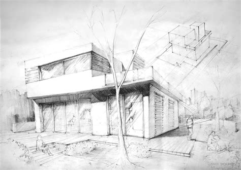 Pencil Architectural Drawings on Behance