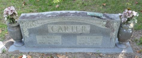 Dewitt Carter Monumento Find A Grave