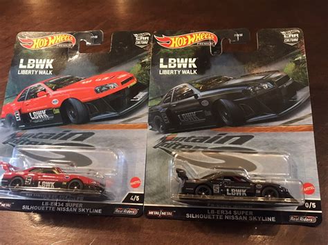 Hot Wheels 2022 Mountain Drifters LB ER34 Super Silhouette Nissan Skyline Chase Values MAVIN