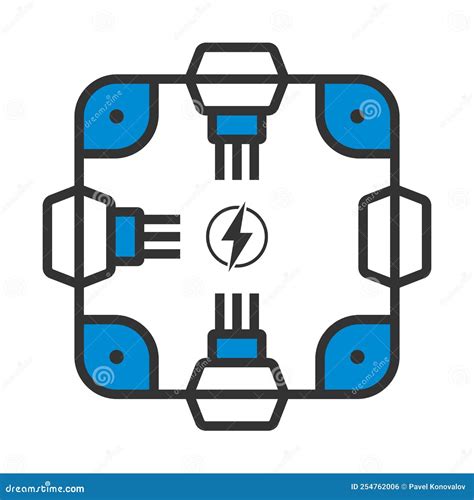 Electrical Junction Box Icon Stock Vector Illustration Of Engineering