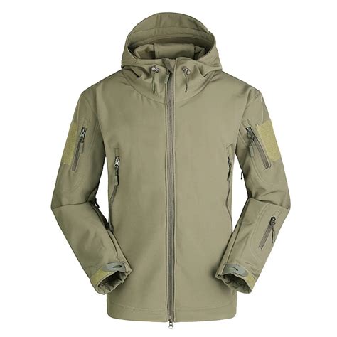 Men S Thermal Softshell Fleece Tactical Jackets Outdoor Sports Coat