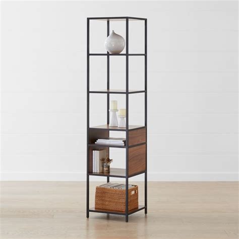 Shop Knox Black Tall Narrow Bookcase. The Knox Black Tall Narrow ...