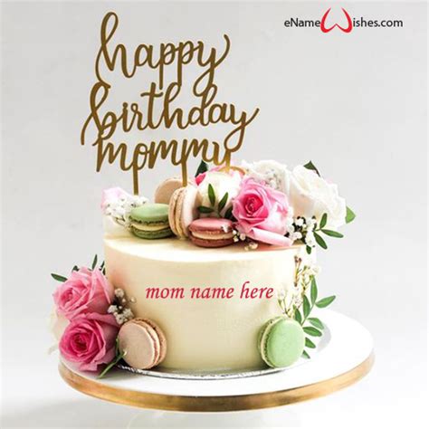 Unique Cake Design For Mom Birthday With Name Best Wishes Birthday